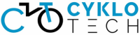 logo cyklotech white and blue 200 x 50 px